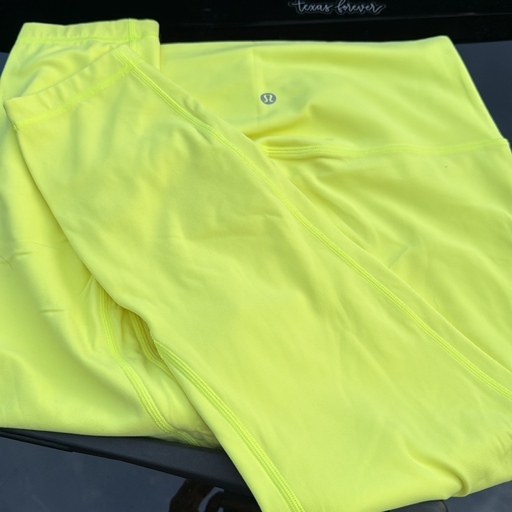 Lululemon Athletica Bright Yellow Leggings